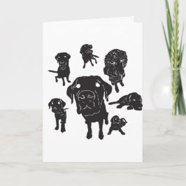 Agradecimento Mensagem do cartão de guias w/Custom do cão!