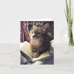 Agradecimento Mew fez isso! Cartão de Graduação para Estudantes 