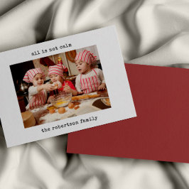 Agradecimento Minimalista Tudo Não É Um Cartão De Natal De Foto 