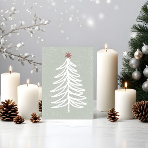 Agradecimento Modern Boho Feliz Natal / Cartão de Ano Novo