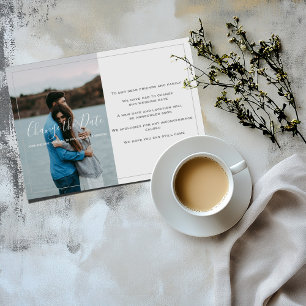 Agradecimento Moderna sua própria foto, mude o cartão de data