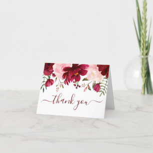 Agradecimento Moderno de Chuva de Bebê Floral Aqua
