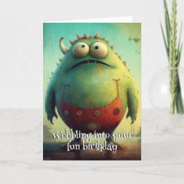 Agradecimento Monstro Mayhem... Chuckle Cheeks Cartão de anivers