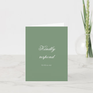 Agradecimento Moody Botanical RSVP / Cartão de Resposta