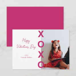 Agradecimento Namorados de sala de aula Cartão com fotos XOXO Ro