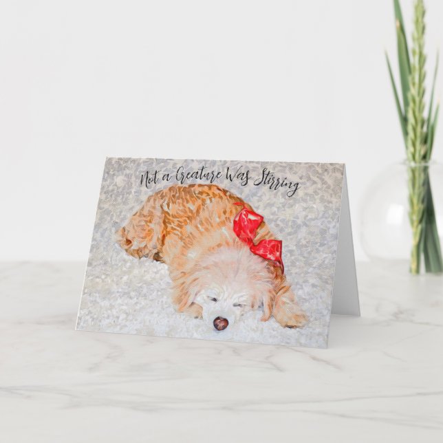 Agradecimento Nenhuma criatura estava tirando o cartão de feriad (Frente)