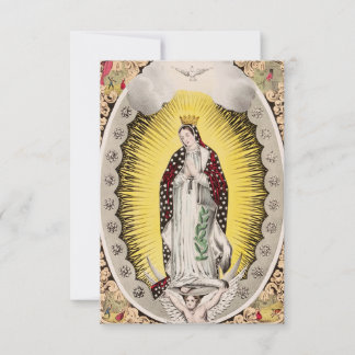 Agradecimento Nossa Senhora de Guadalupe - Cartão Sagrado Clássi