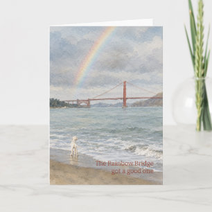 Agradecimento O Rainbow Bridge Ganhou um Bom Cartão de Condolênc