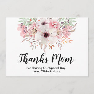 Agradecimento Obrigada Mamãe Country Floral   Cartão de Agradeci