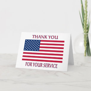 Agradecimento Obrigado Cartão De Bandeira Americano