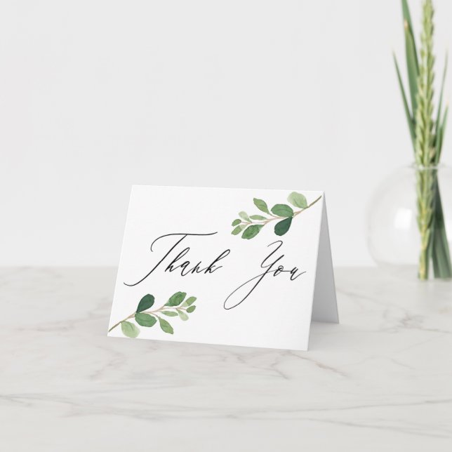 Agradecimento Obrigado Cartão de Convidado (Frente)