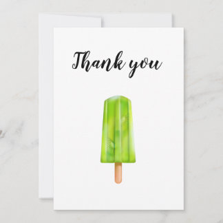 Agradecimento Obrigado cartão de cumprimento dos popsicles do