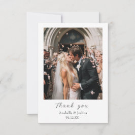 Agradecimento Obrigado Cartão de Foto Personalizada