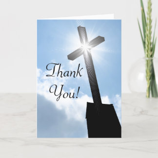 Agradecimento Obrigado Cartão de Saudação Religioso