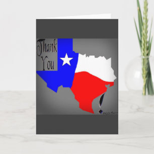 Agradecimento Obrigado cartão de Texas
