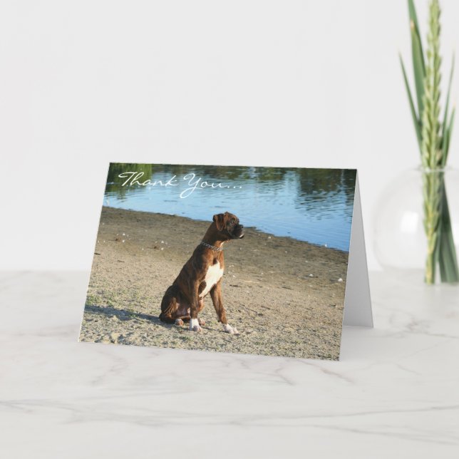 Agradecimento Obrigado cartão do filhote de cachorro do (Frente)