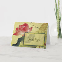 Obrigado da flor de Lotus você anula o cartão de