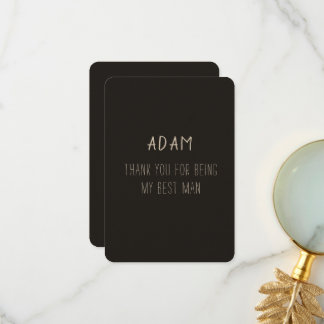 Agradecimento Obrigado Melhor Cartão de Homem