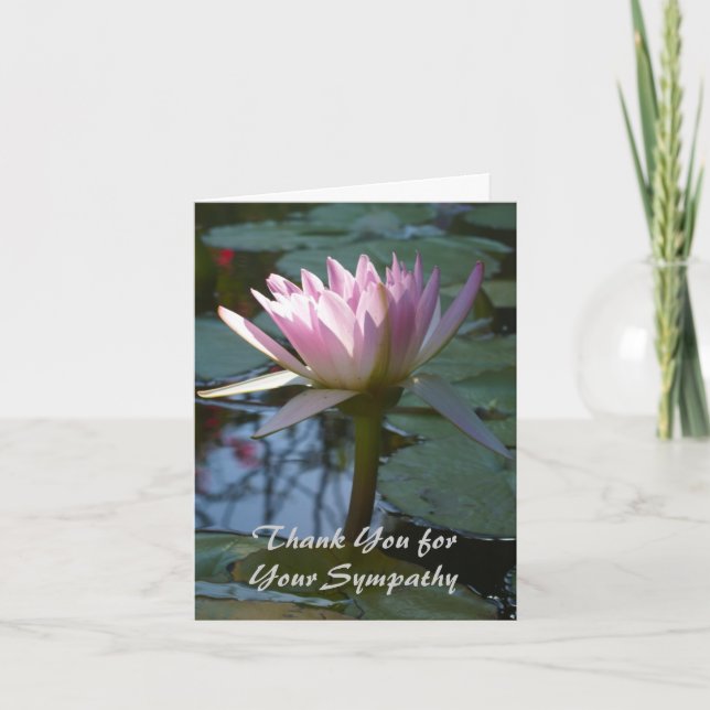 Agradecimento Obrigado pelo seu Cartão de condolências (Frente)