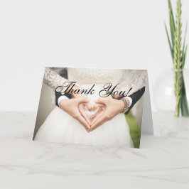 Agradecimento Obrigado por Vir ao Cartão de Casamento