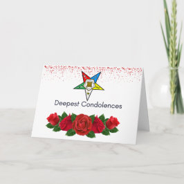 Agradecimento Ordem do Cartão de condolências da Estrela Orienta