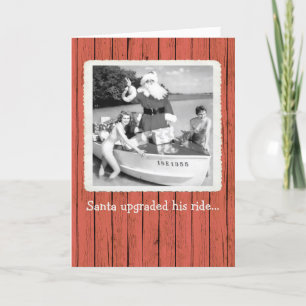 Agradecimento Papai Noel Atualizou o Cartão de Natal de Férias