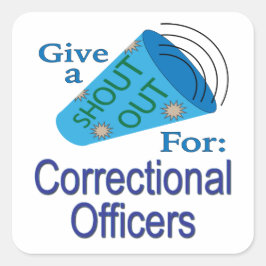 Agradecimento para Adesivo Quadrado de Oficiais Co