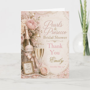 Agradecimento para Chá de Noiva Pérolas & Prosecco