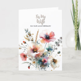 Agradecimento Para o meu Cartão de Aniversário da Esposa