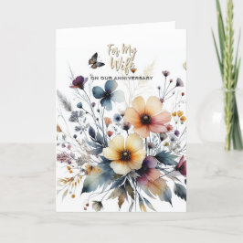 Agradecimento Para o meu Cartão de Aniversário da Esposa