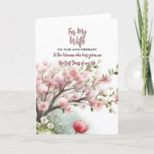 Agradecimento Para o meu Cartão de Aniversário da Esposa