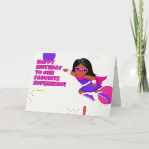 Agradecimento Parabéns de super-herói, 5"x7", Cartão dobrado