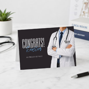 Agradecimento Parabéns Doutor Cartão de Felicitações de Graduaçã