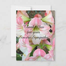 Agradecimento Páscoa Elegante Lily Flat, Cartão de condolências 