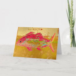 Agradecimento Peixe-ouro de cartão