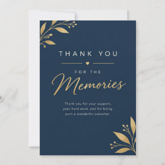 Agradecimento pelas Memórias – Despedida Elegante