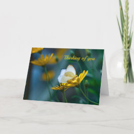 Agradecimento Pensando em seu cartão de saudação