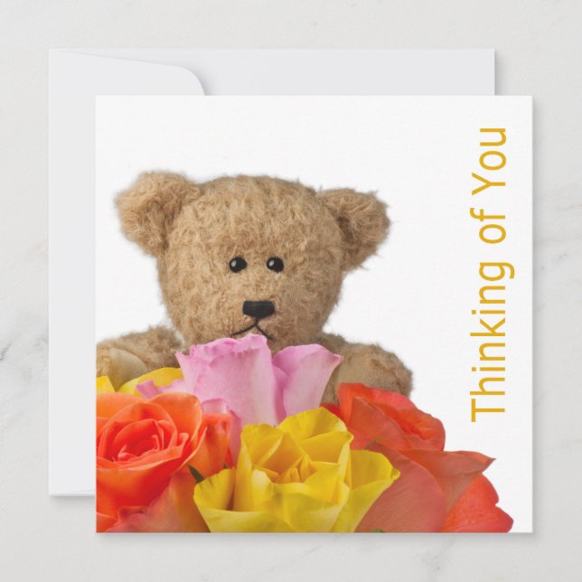 Agradecimento Pensando Em Seu Cartão De Saudações (Frente)