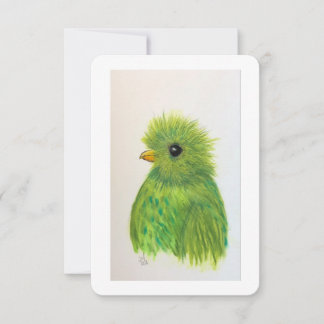 Agradecimento Pequeno Cartão Verde de Alojamento