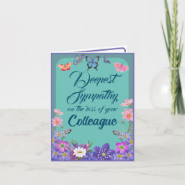 Agradecimento Perda De Cartão De Mensagem De Condolência Floral