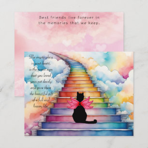 Agradecimento Perda de um Cartão de Saudação de Simpatia Pet Cat