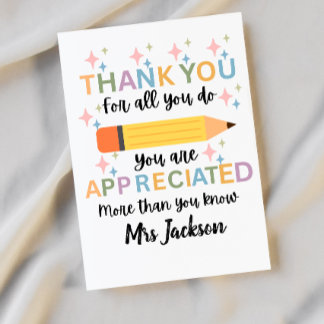 Agradecimento personalizado ao professor agradecen