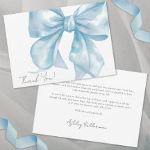 Agradecimento Personalizado Elegante Arco Azul