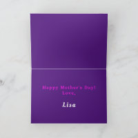 Personalizar Cartão de Dia de as mães Engraçado, F