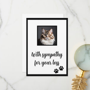Agradecimento Pet cat personalizável, transferível, cartão de co