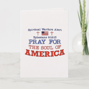 Agradecimento PRAY FOR AMERICA - Cartão de Saudação
