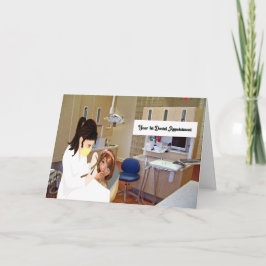 Agradecimento Primeira visita ao Cartão de Menina Dentista