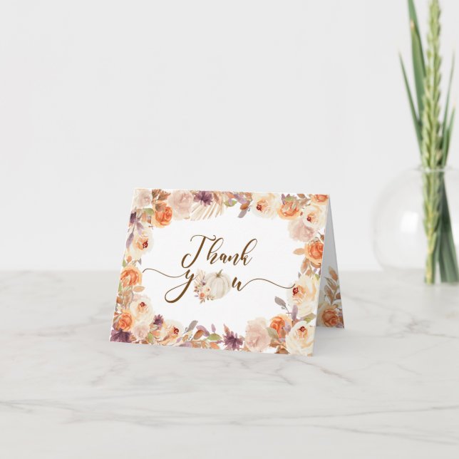 Agradecimento Pumpkin Russo Abominável Cartão de Aniversário Dob (Frente)