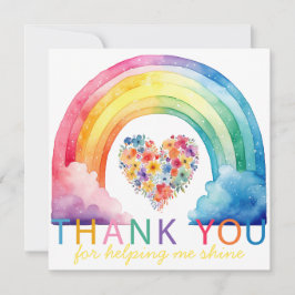 Agradecimento Rainbow Obrigado Cartão De Apreciação Do Professor