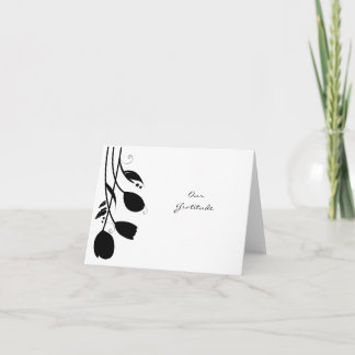 Agradecimento Rolo de Casamento de Tulipa Cartão de Agradeciment